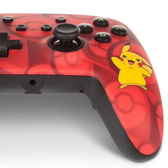 Nintendo Switch Controller Wired Pokemon Pikachu Red Enhanced 10ftUSB New Sealed - Picture 4 of 10